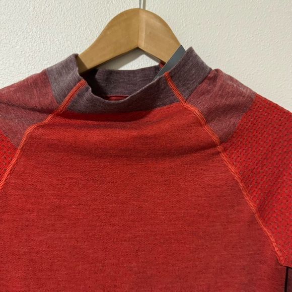 CEP Ski Touring Base Shirt Red Wool Cashmere Blend Long Sleeve Base Layer NWT-L - Picture 4 of 15